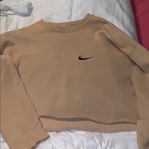 Nike sweatshirt cropped top